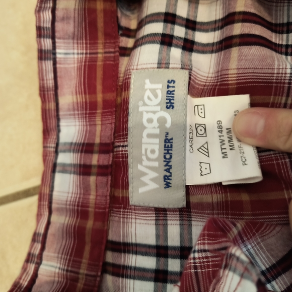 Red Plaid Button-Up Shirt - Picture 3 of 4